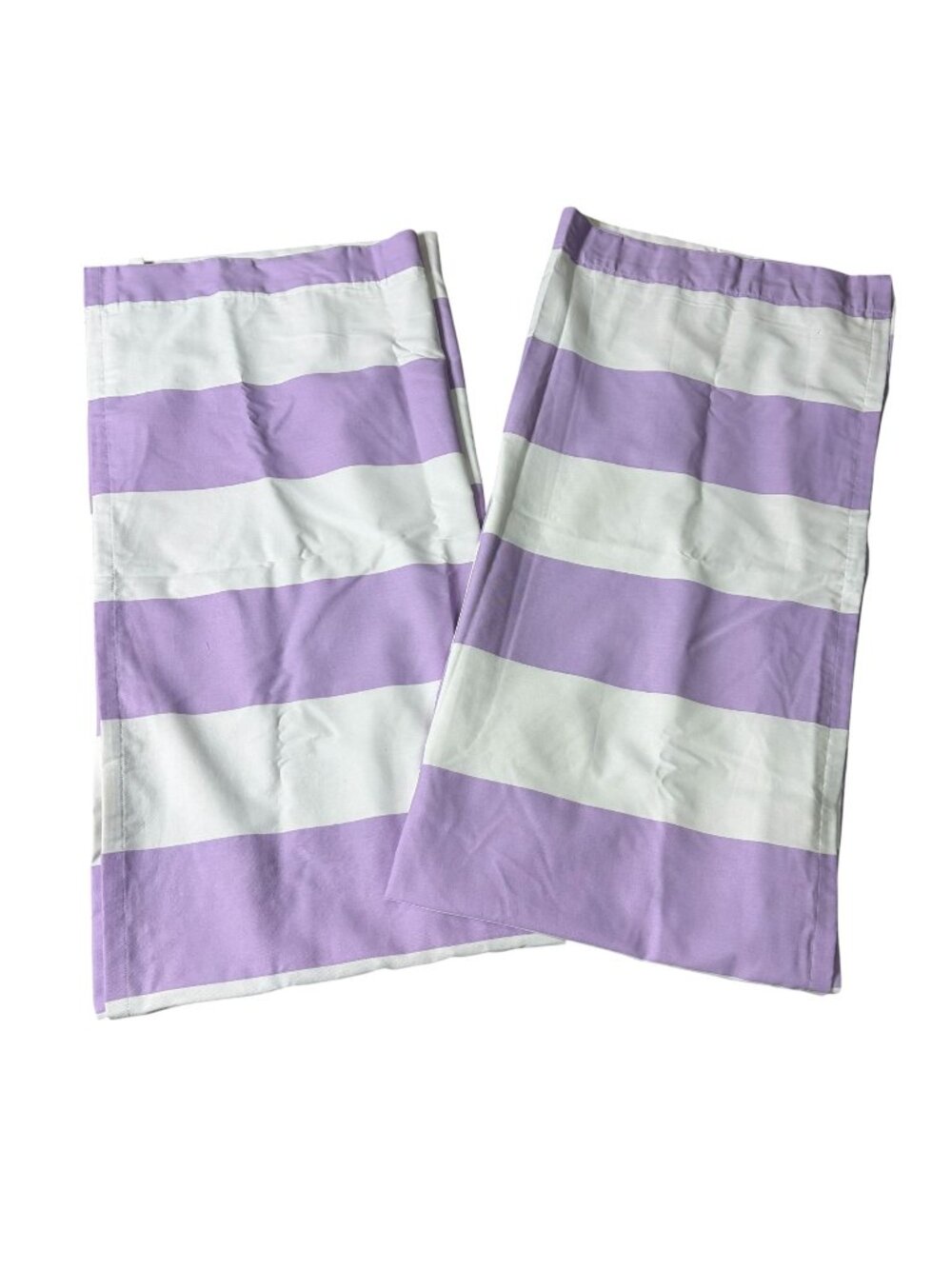 Pillowfort Blackout Curtains 2 Panels Purple White Stripe